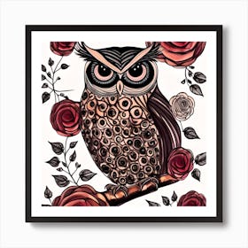 Lovely Owl Art Print