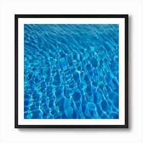 Blue Water In A Pool Art Print