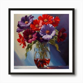 Flowers In A Vase 5 Art Print