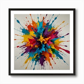 Colorful Explosion 1 Art Print