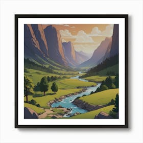 Valley of Golden Dreams Art Print