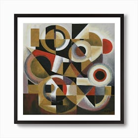 Abstract Painting Cubismo Abstract 7 Art Print