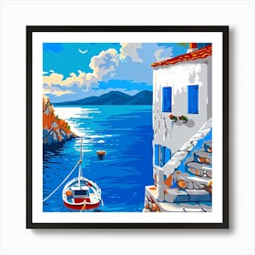 House By The Sea Art Print