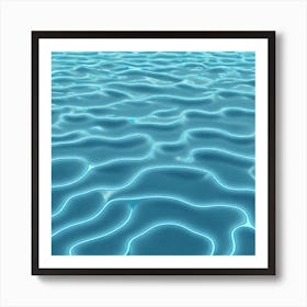 Realistic Water Flat Surface For Background Use (48) Art Print