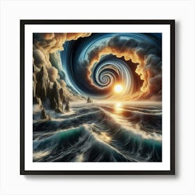 Spiral Ocean Art Print