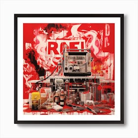 Roel street graffiti Art Print