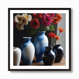 BB Borsa Vases Sea ​​Waves Art Print