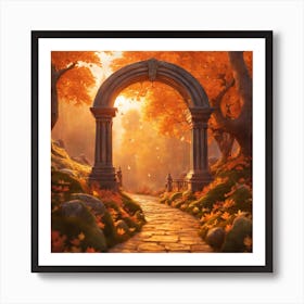 Archway In The Forest Art Print