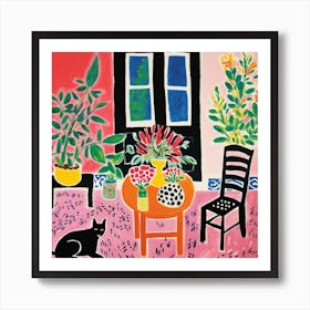 Cat In The Room 6 Art Print