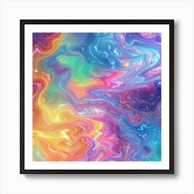 Psychedelic Abstract Painting Art Print