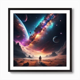 Little space man Art Print