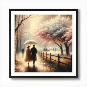 Cherry Blossoms Art Print Art Print