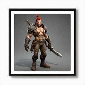 Warrior With A Sword 1 Art Print