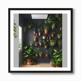 Wall Of Plants Art Print