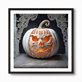 Lace Pumpkin Art Print