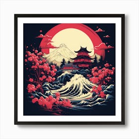 Japanese Landscape Art Print