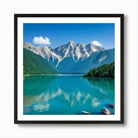 Lake In The Mountains Art Print