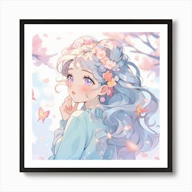 Anime Girl 30 Art Print