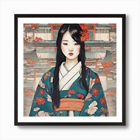 Asian Girl 8 Art Print