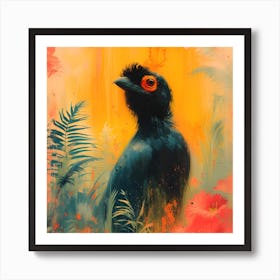 Little Vibrant Chicken Art Print