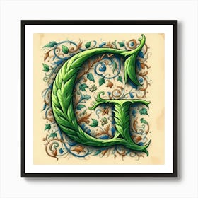 Letter G 2 Art Print