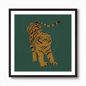 Tiger Doesn't Lose Sleep Animal Art Print