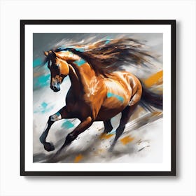 Horse Painting Art Print