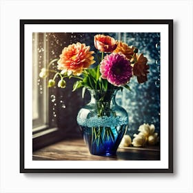 Flowers In A Vase 24 Art Print