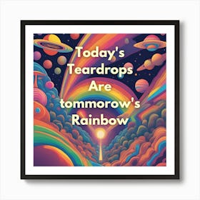 Rainbow quotes✨ Art Print