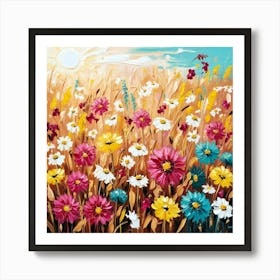 Field Of Flowers Art Print