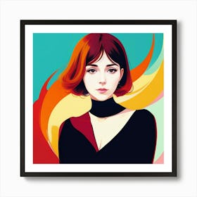 Portrait Of A Woman 7 Art Print