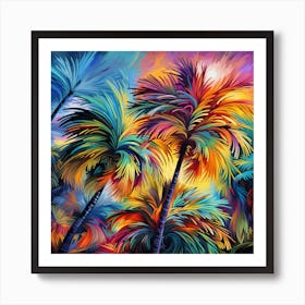 Palm paradise Art Print