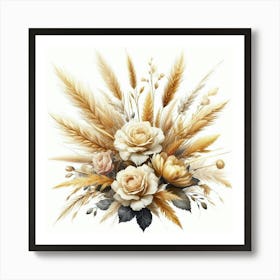 Bouquet Of Wheat Art Print