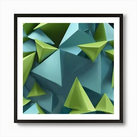 Abstract Triangles 2 Art Print