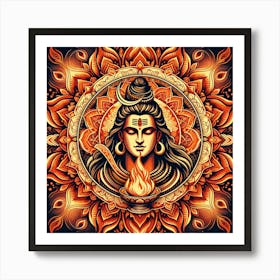 Hindu Deity Lord Shiva Art Print