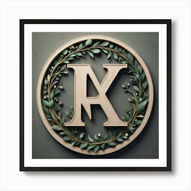 Letter K Art Print