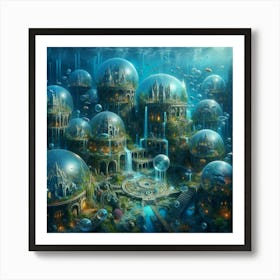 Underwater City Art Print