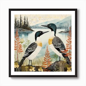 Bird In Nature Loon 3 Art Print