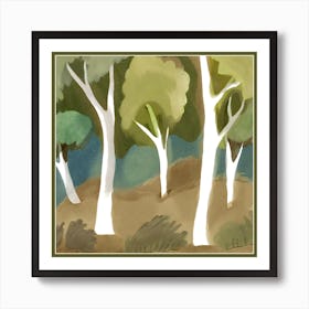 Eucalyptus Trees Art Print