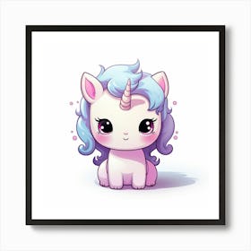 Cute Unicorn 515 Art Print