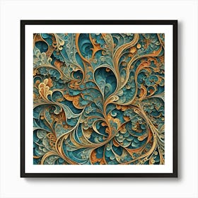 Abstract Fractal Art 2 Art Print