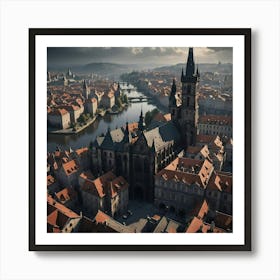 Dark And Moody Prague Art Print