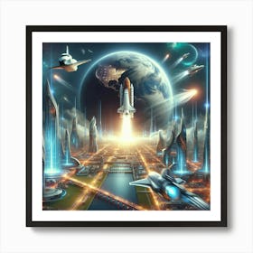 Space City Art Print