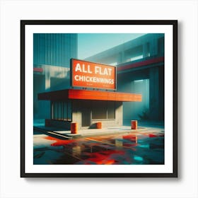 All Flat Chicken Wings 1 Art Print