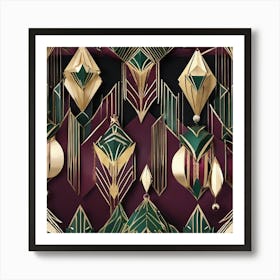 Deco Ornaments Art Print