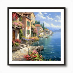 Italian Lake Art Print