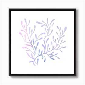 Watercolor Seaweed Art Print