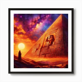 Egyptian Pyramid Wall Art Art Print