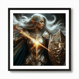 Elf Warrior 17 Art Print