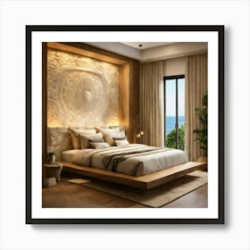 Modern Bedroom Design 29 Art Print